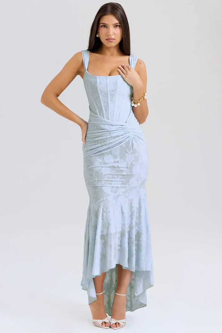 Naomi-Ruched Corset Dress