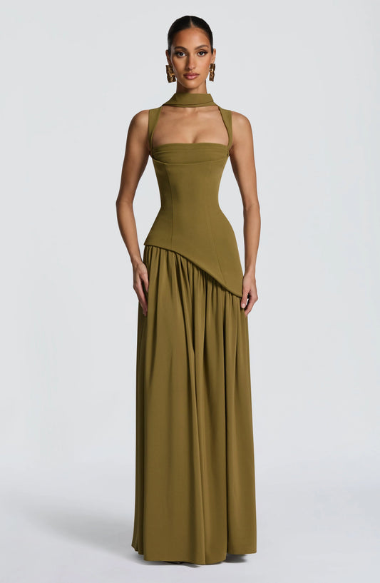 Stacy-Tullula Dress Olive