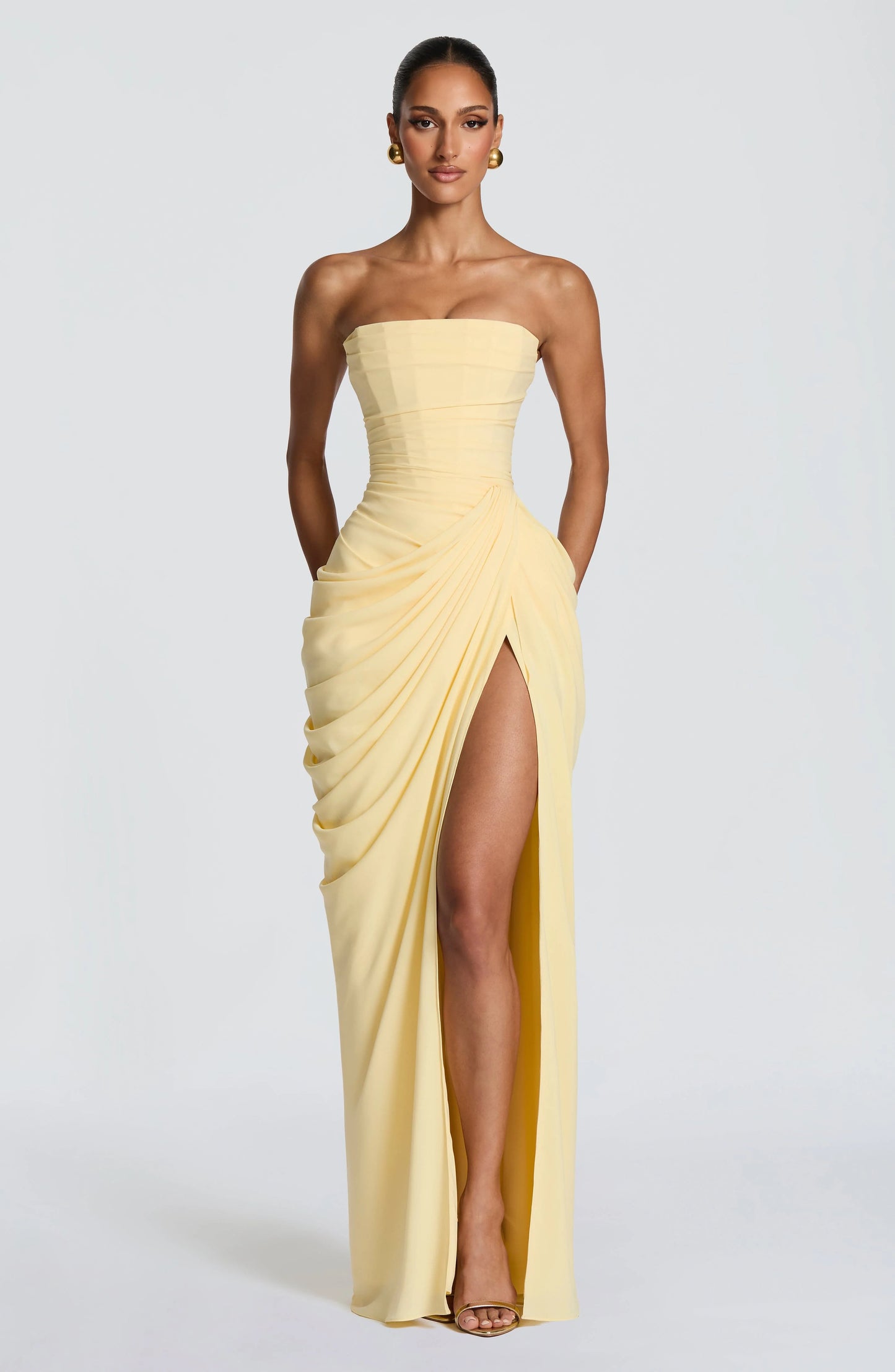 Nelly-Strapless gown