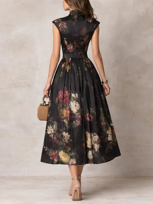 Vivienne-Floral A-Line Dress