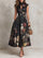 Vivienne-Floral A-Line Dress
